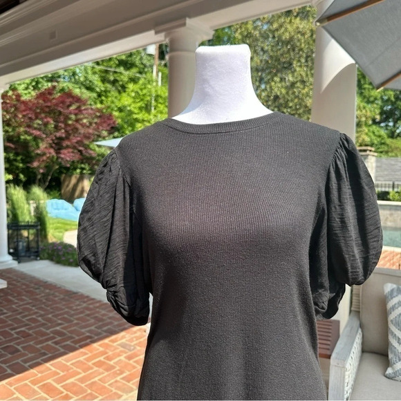 GOLDIE Women’s Black Mutton Sleeve Tee Size L - Picture 2 of 12